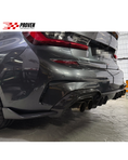 Load image into Gallery viewer, BMW G20/G21 M340i Carbon Fibre AO Style Rear Diffuser
