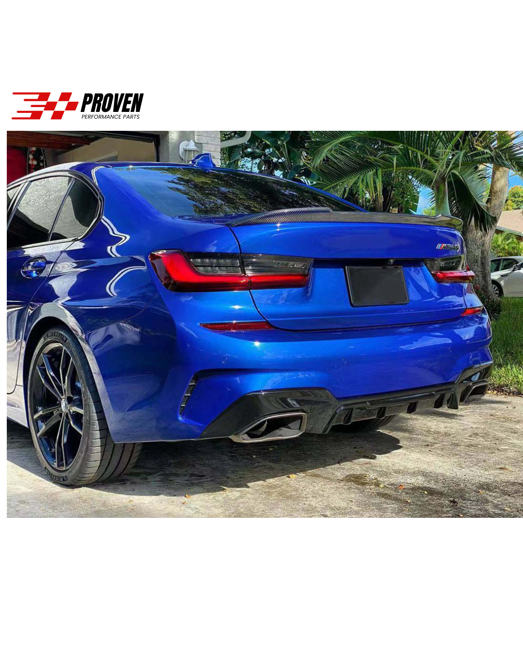 BMW G20 M340i Carbon Fibre CS Style Rear Trunk Spoiler