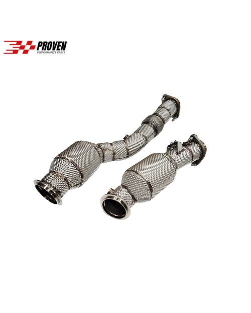 BMW G80/G82/G87, M3/M4/M2 Catted 200 Cel Downpipe with Heat Shield