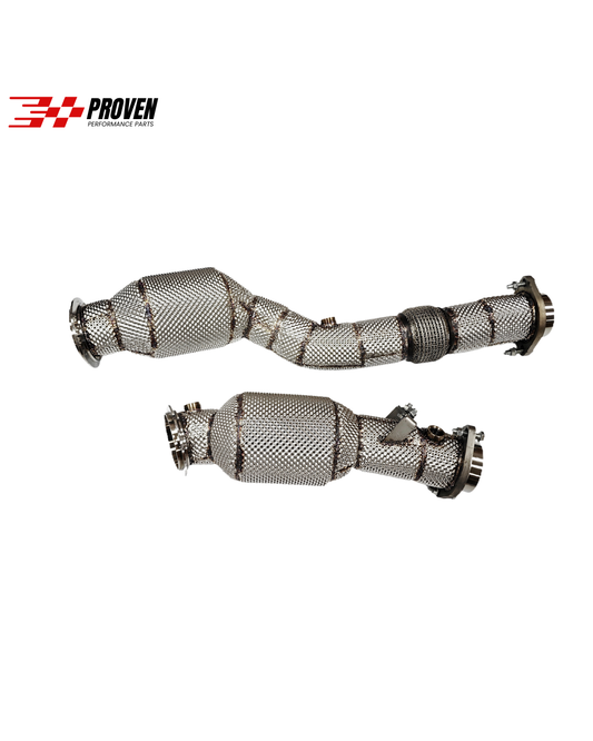 BMW G80/G82/G87, M3/M4/M2 Catted 200 Cel Downpipe with Heat Shield