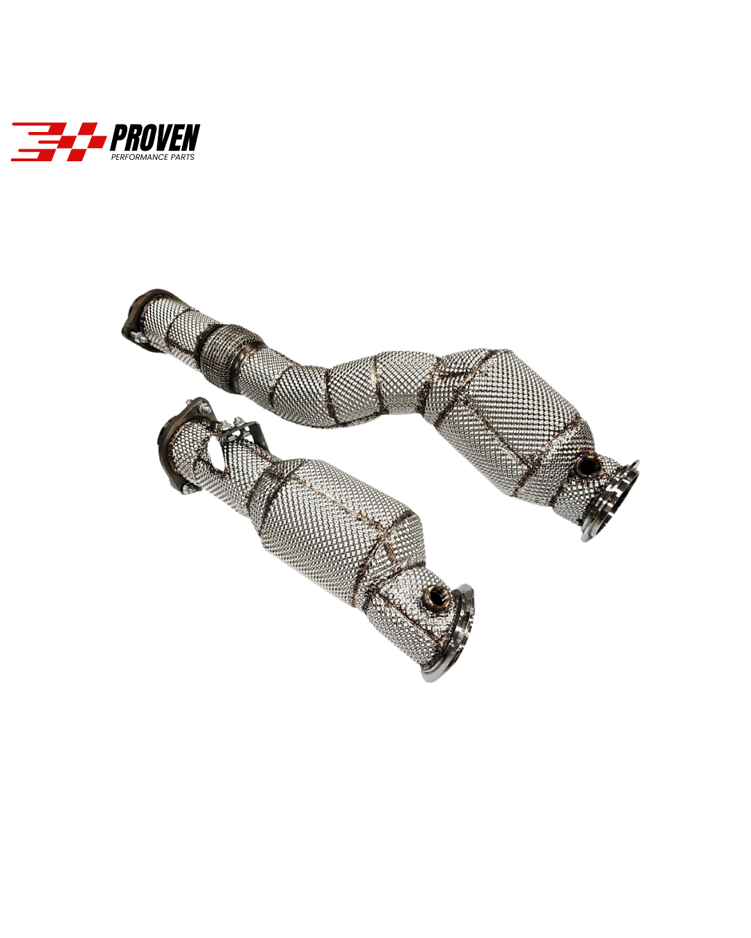 BMW G80/G82/G87, M3/M4/M2 Catted 200 Cel Downpipe with Heat Shield
