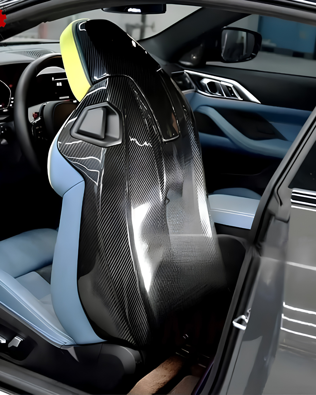 BMW G80/G82/G87, M3/M4/M2 Carbon Back Seat Cover Upper & Lower Trip