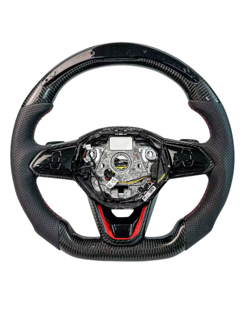 Volkswagen MK8 Golf Gti Carbon Fibre LED Steering Wheel