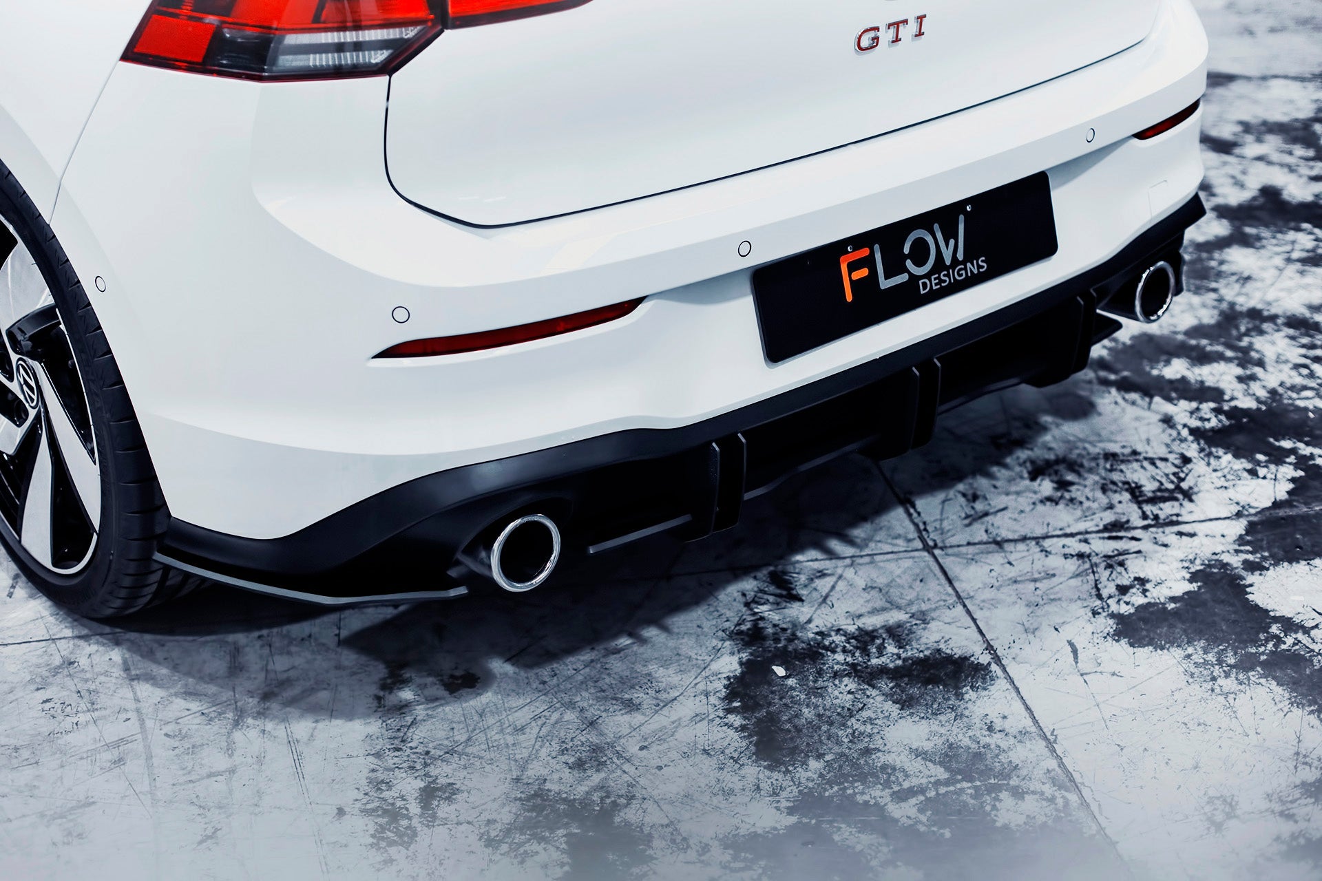 Flow Design MK8 Golf GTI Flow-Lock Rear Diffuser