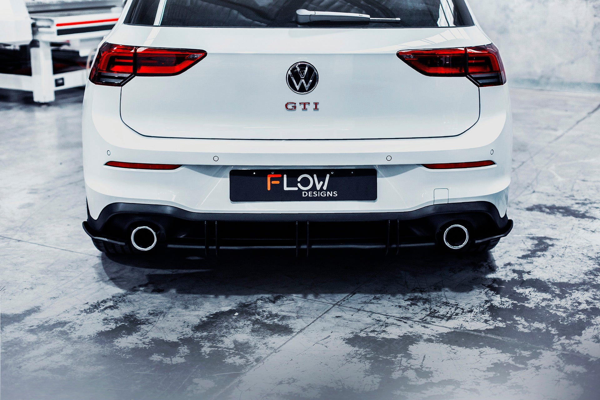 Flow Design MK8 Golf GTI Flow-Lock Rear Diffuser