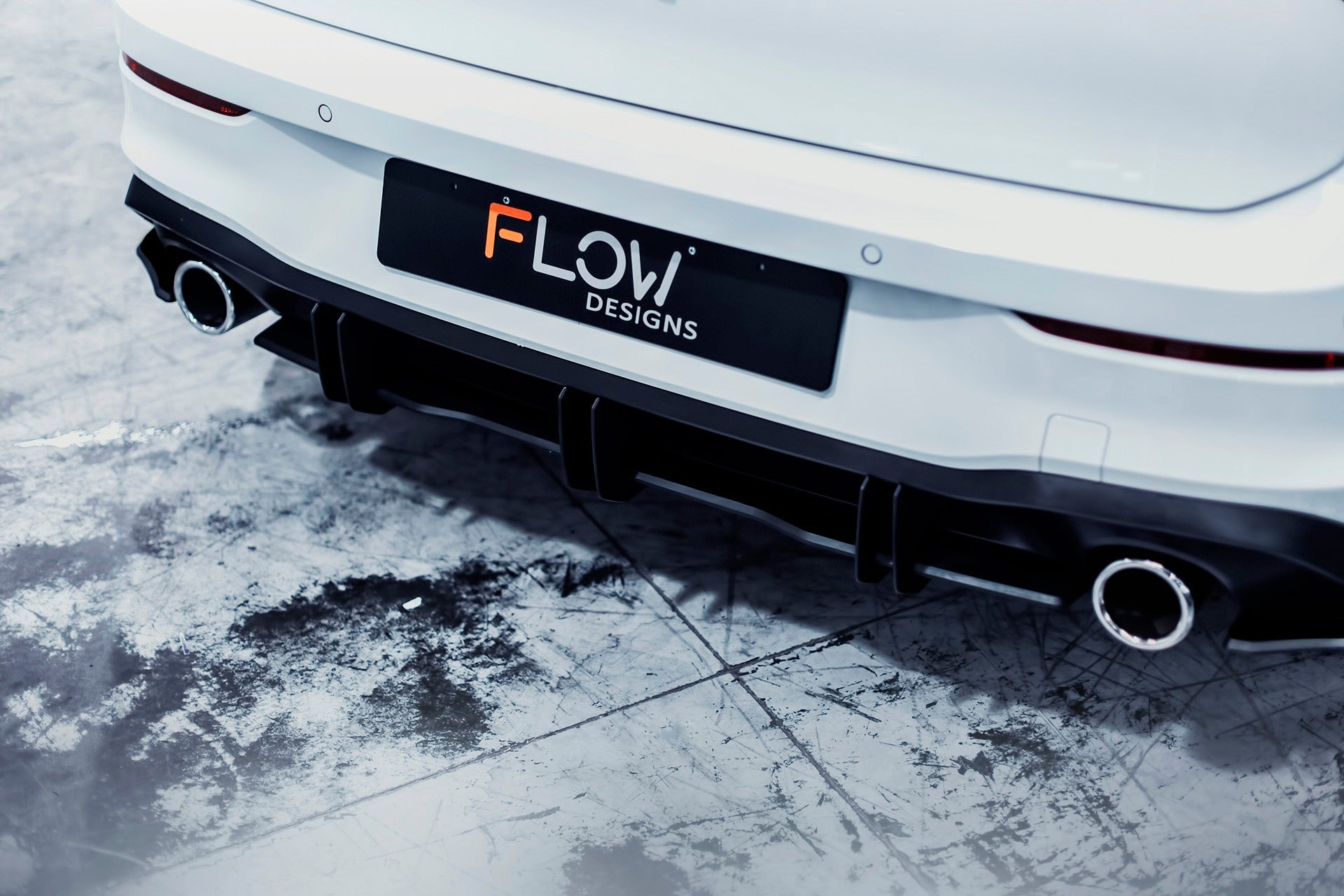 Flow Design MK8 Golf GTI Flow-Lock Rear Diffuser