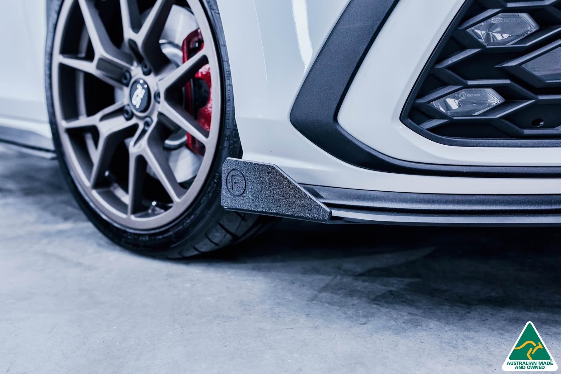 Flow Design MK8 Golf GTI Front Lip Splitter Winglets (Pair)