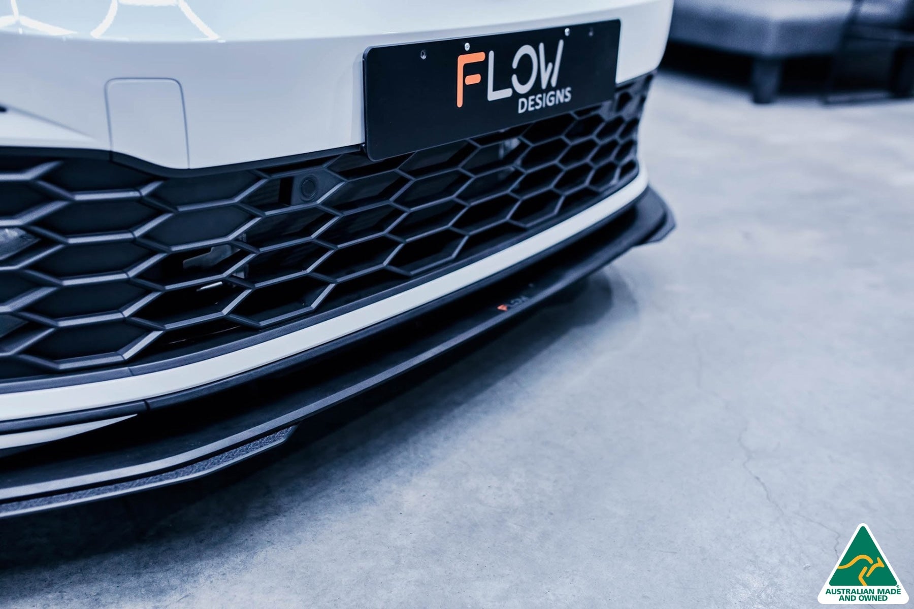 Flow Design MK8 Golf GTI Front Lip Splitter Extensions (Pair)