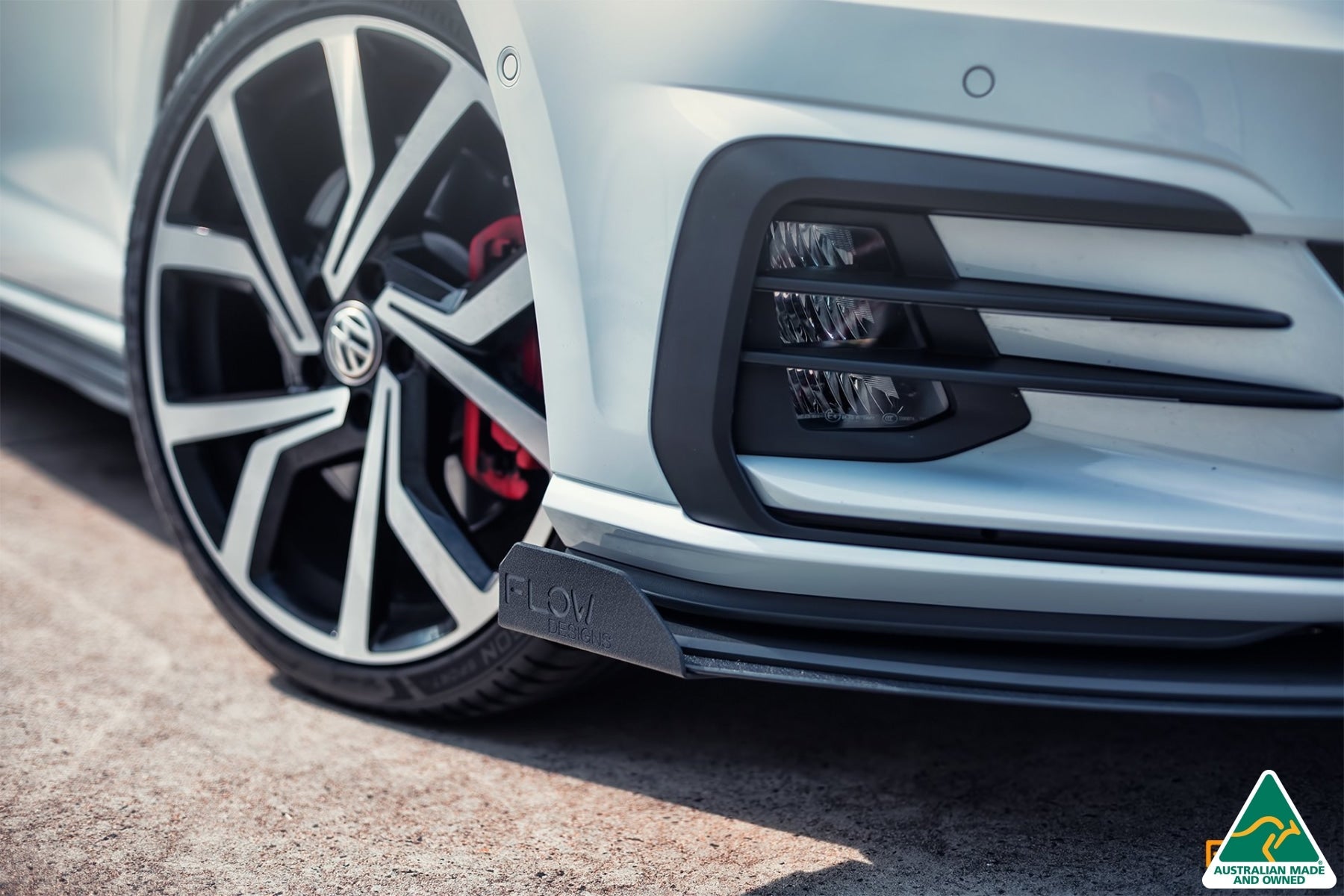 Flow Design MK7 Golf GTI Front Lip Splitter & Bumper Reinforcement Bracket