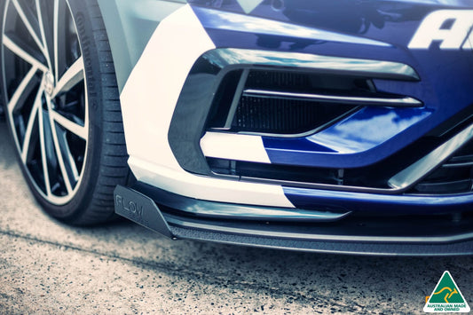 Flow Design MK7.5 Golf R Front Lip Splitter Winglets (Pair)
