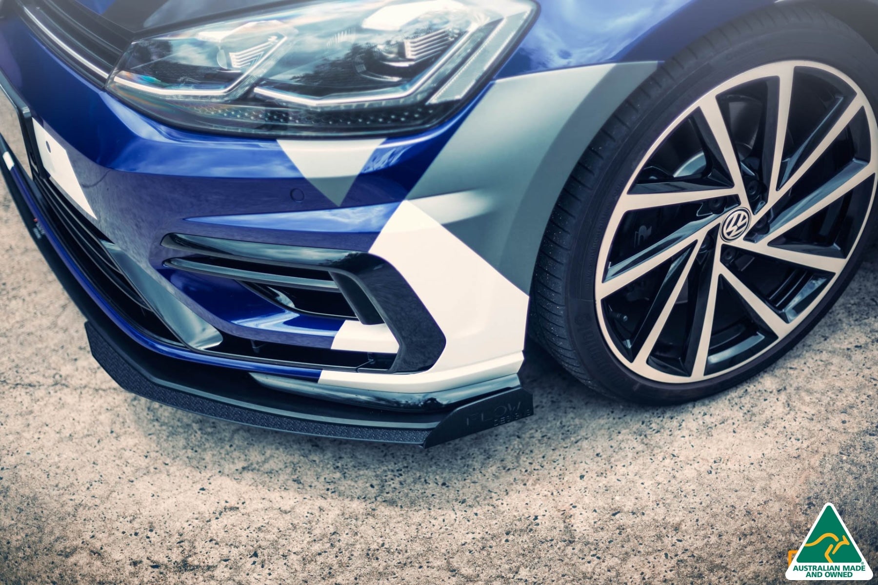 Flow Design MK7.5 Golf R Front Lip Splitter