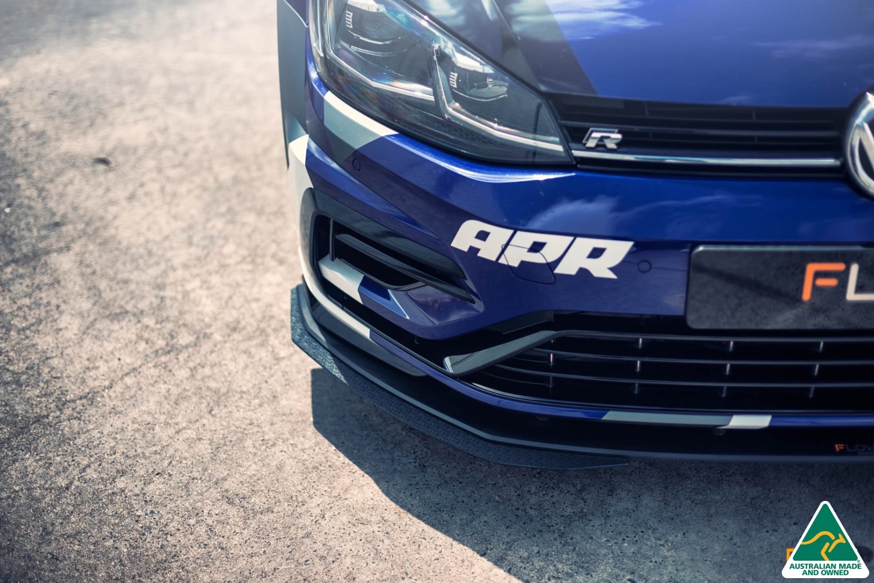 Flow Design MK7.5 Golf R Front Lip Splitter Extensions (Pair)