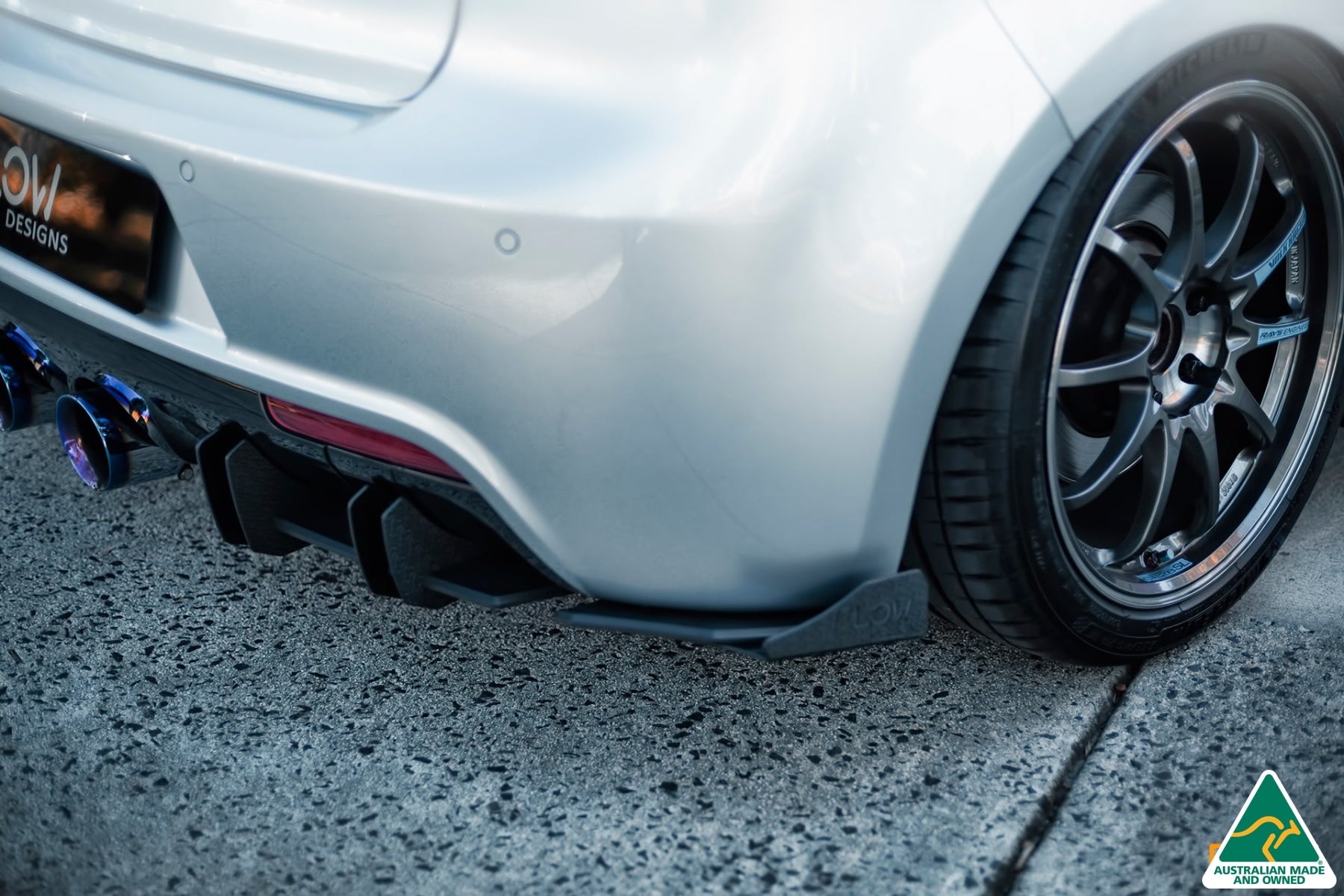 Flow Design MK6 Golf R Rear Spats V3 (Pair)