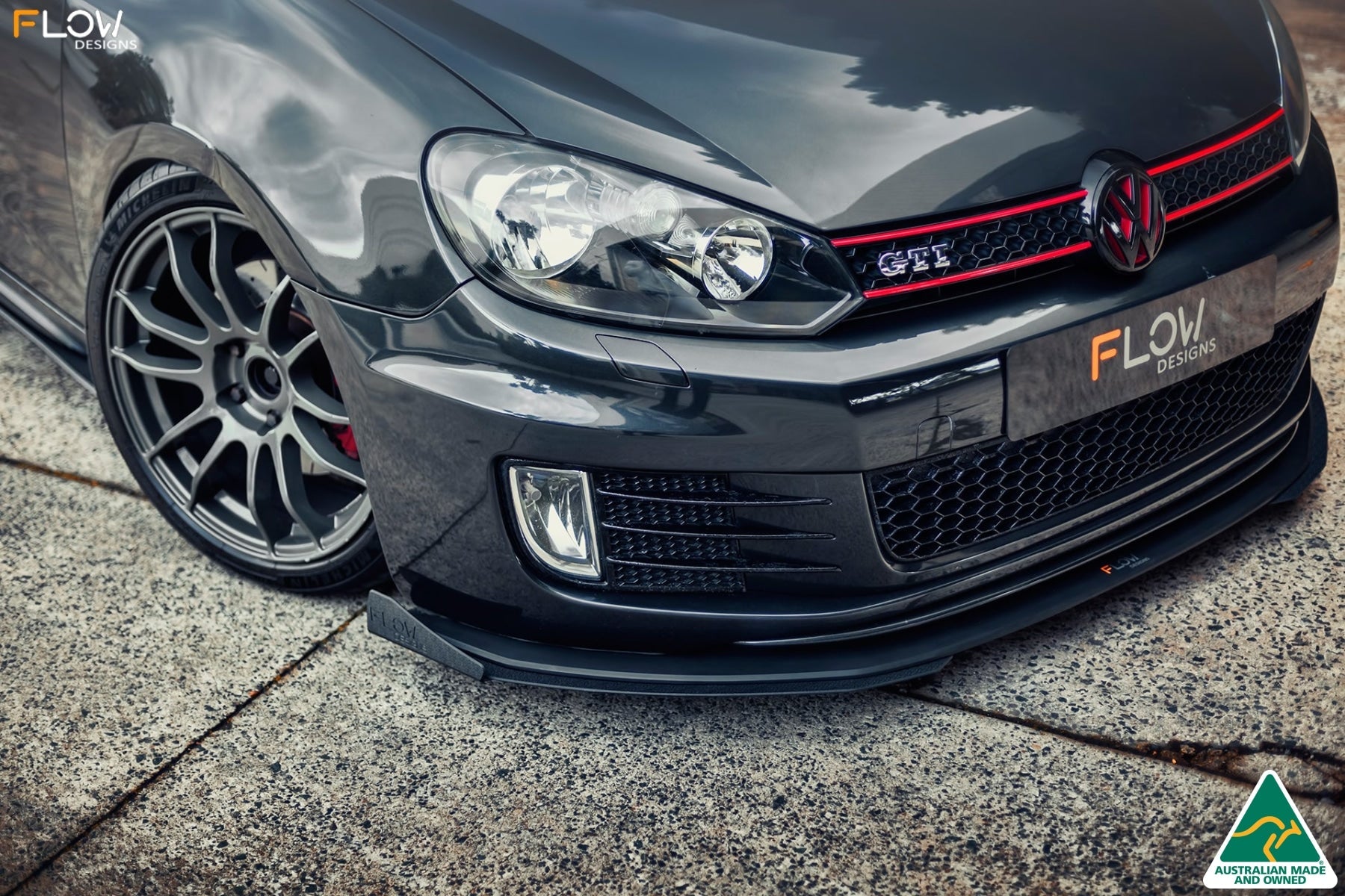 Flow Design MK6 Golf GTI Front Lip Splitter V3