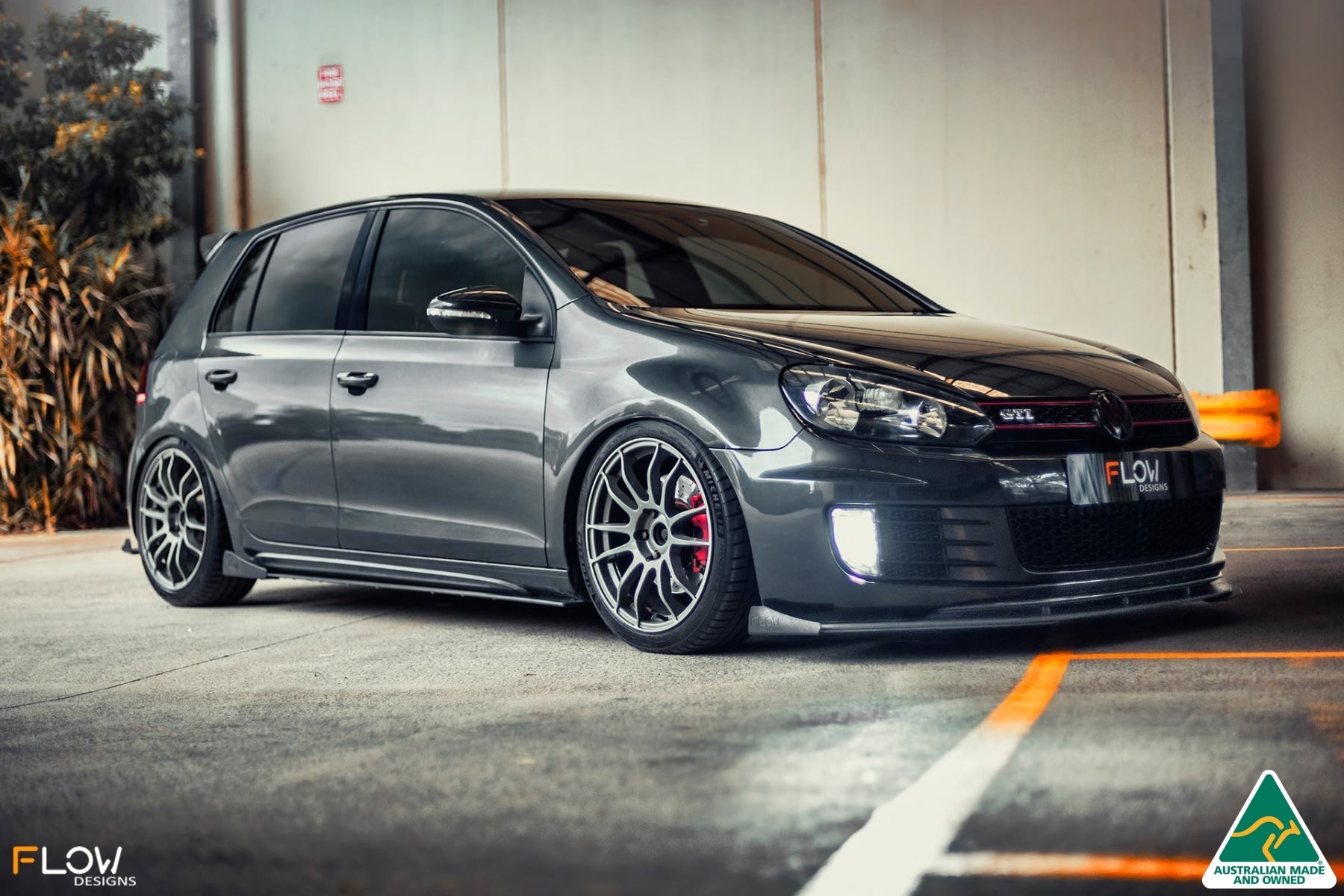 Flow Design MK6 Golf GTI Front Lip Splitter V3