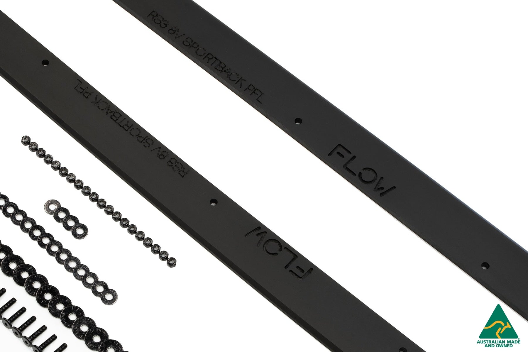 Flow Design RS3 8V Sportback (Pre-Facelift) Side Skirt Splitters V3 (Pair)