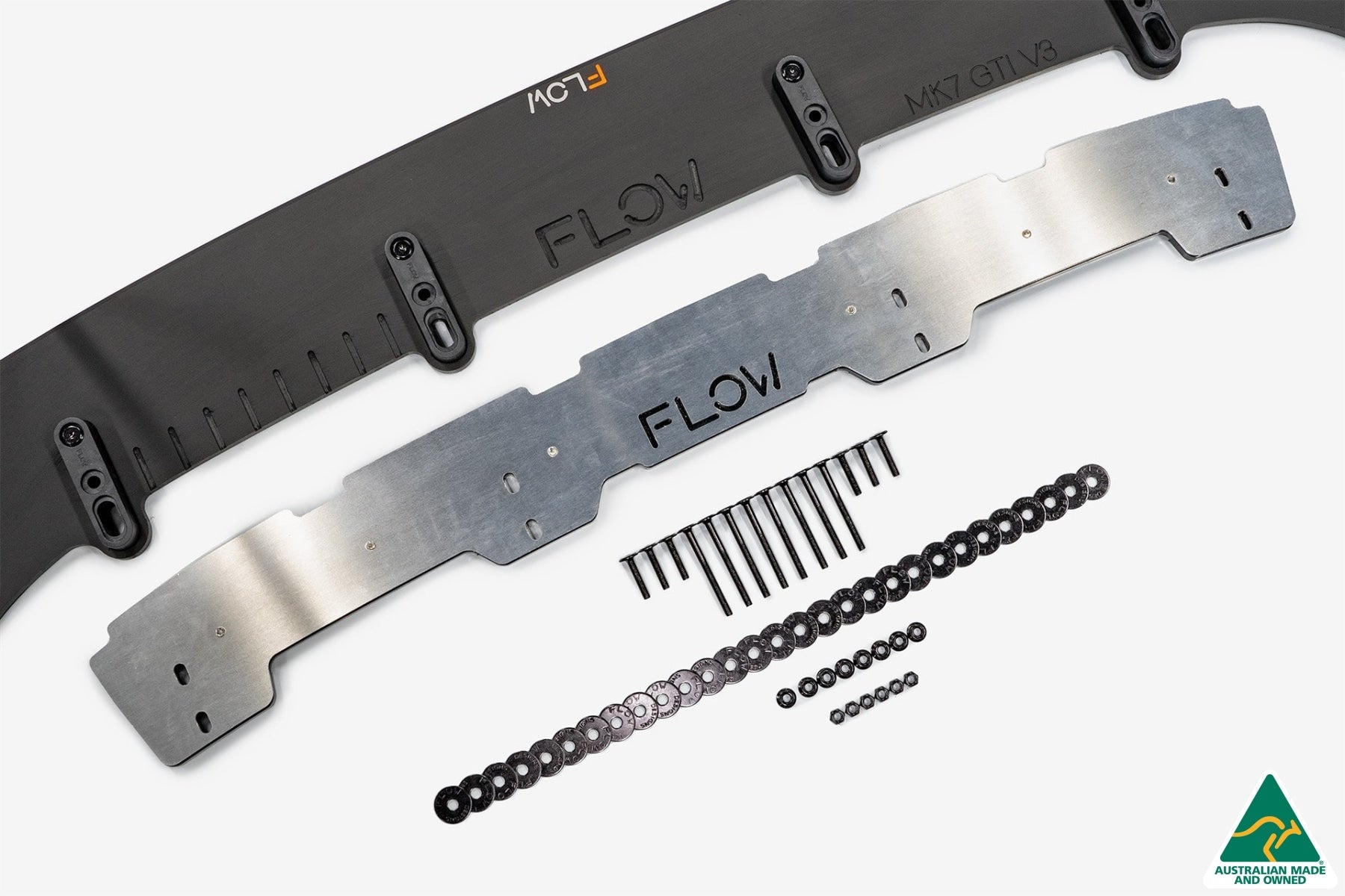 Flow Design MK7 Golf GTI Front Lip Splitter & Bumper Reinforcement Bracket