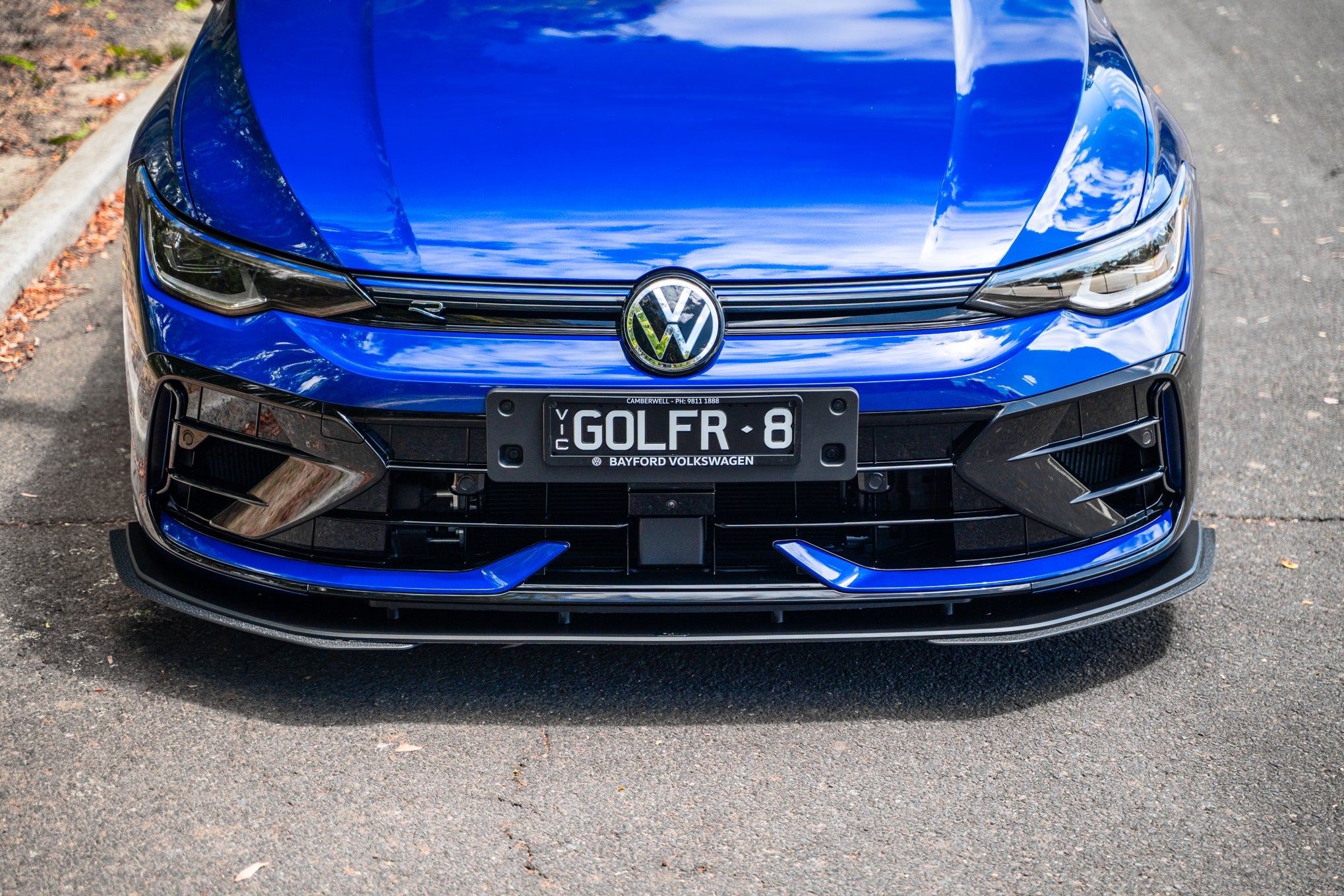 Flow Design MK8.5 Golf R Front Lip Splitter Extensions (Pair)