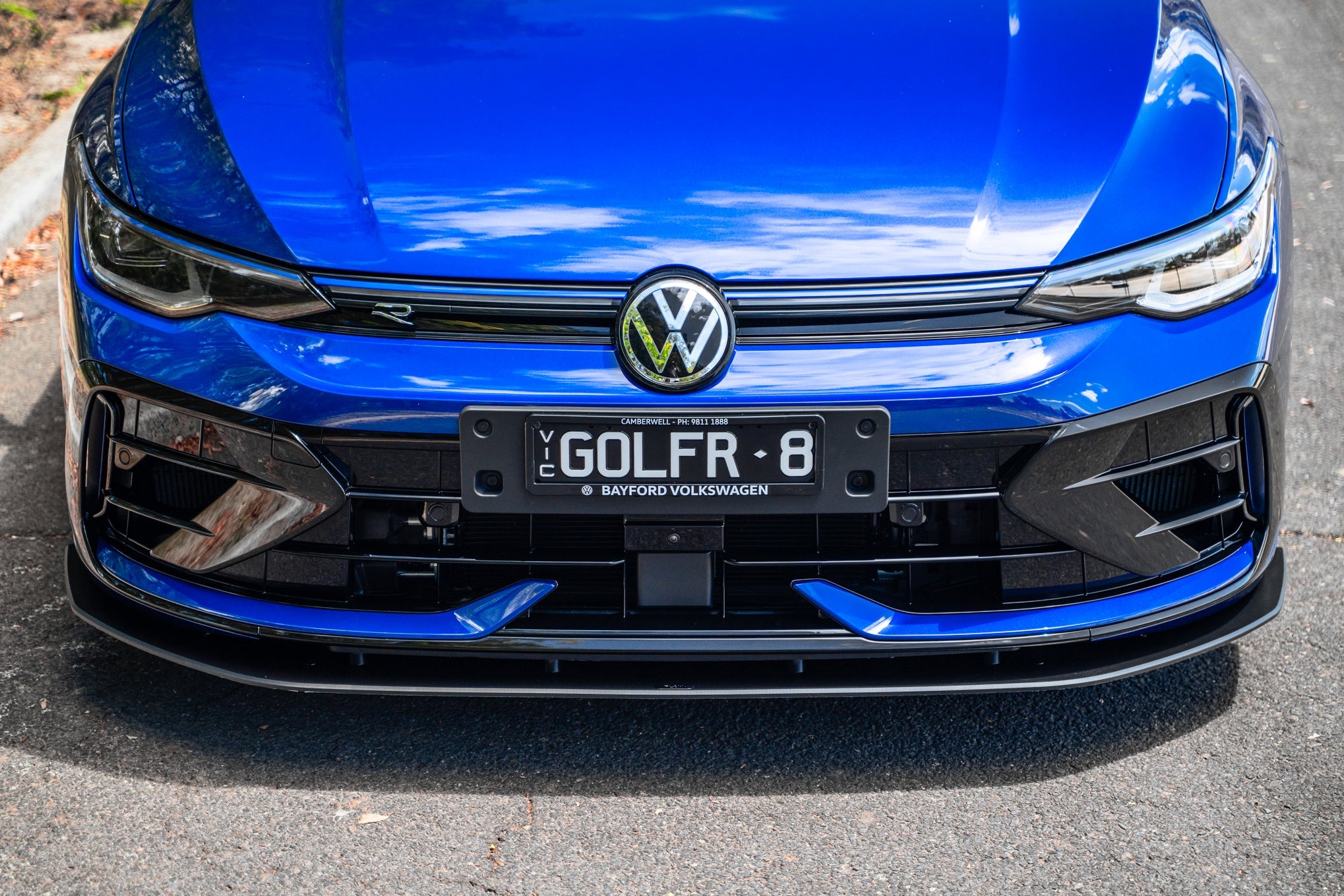 Flow Design MK8.5 Golf R Chassis Mounted Front Lip Splitter