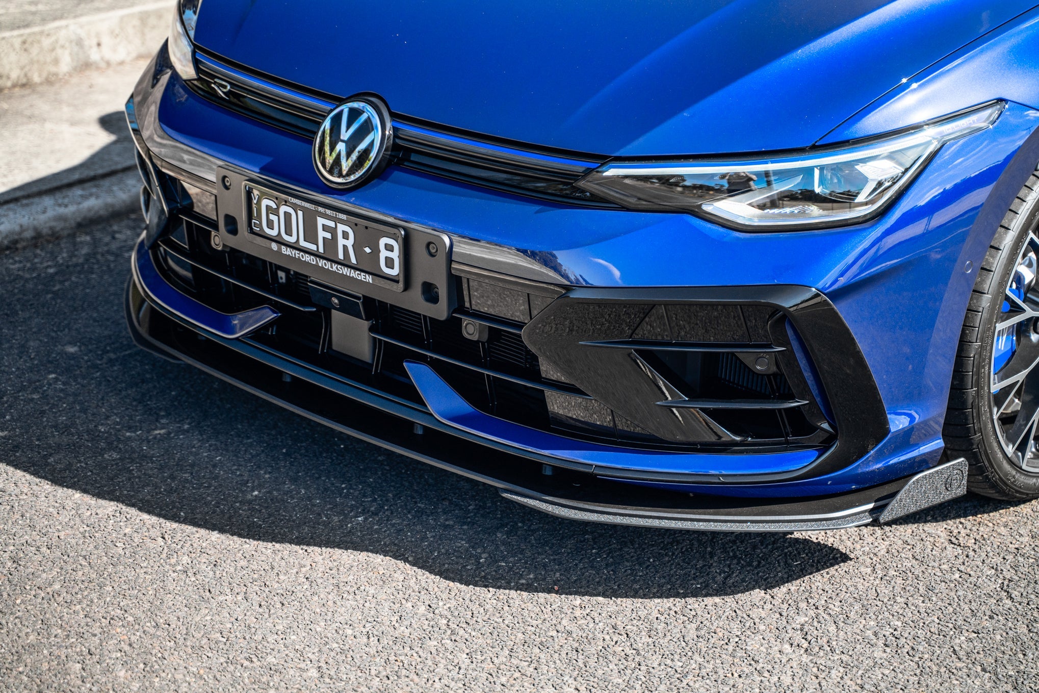 Flow Design MK8.5 Golf R Chassis Mounted Front Lip Splitter
