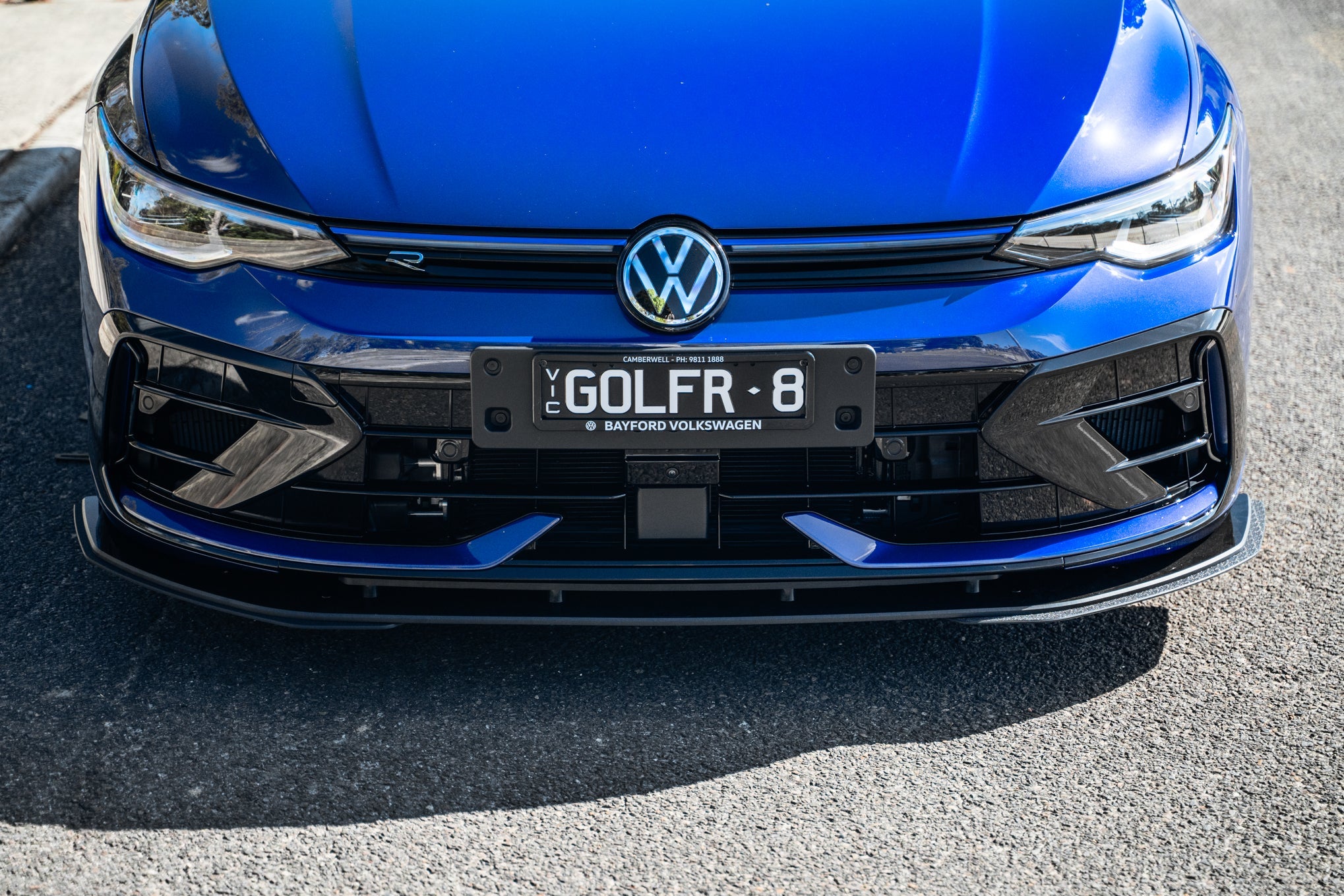 Flow Design MK8.5 Golf R Chassis Mounted Front Lip Splitter