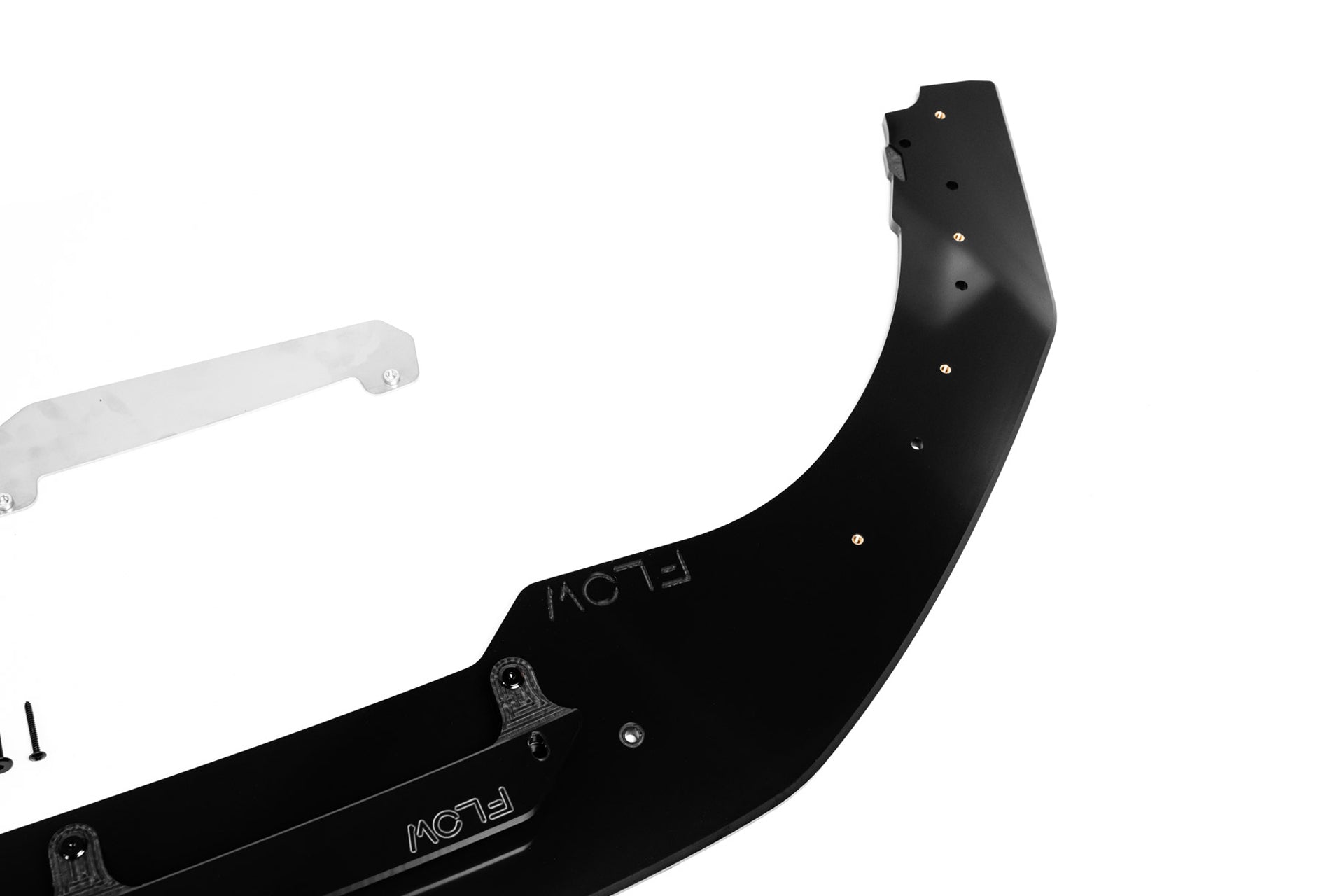 Flow Design MK8 Golf GTI Front Lip Splitter & Bumper Reinforcement Plate