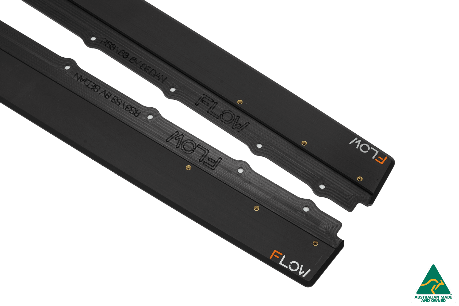 Flow Design S3 8V Sedan Facelift Side Skirt Splitters (Pair)