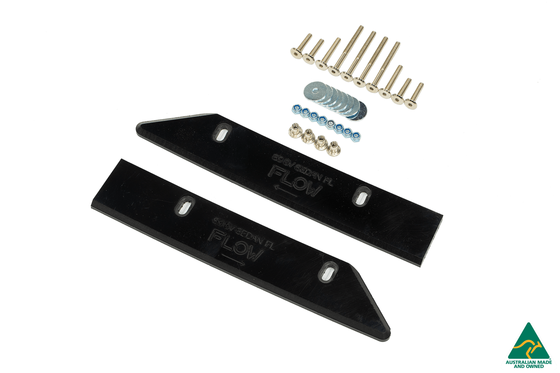 Flow Design S3 8V Sedan Facelift Front Lip Splitter & Mounting Brace