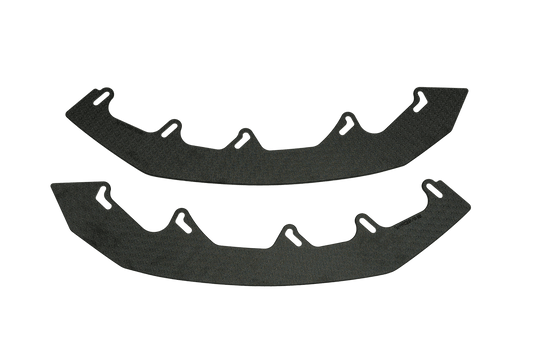 Flow Design S3 8V Sedan Facelift Front Lip Splitter Extensions (Pair)