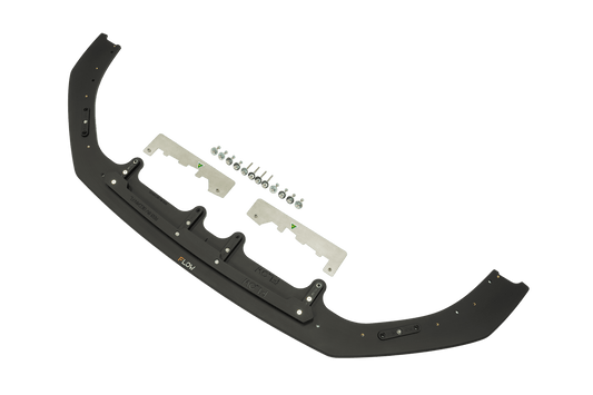 Flow Design RS3 8V Sedan Facelift Front Lip Splitter & Stainless Steel Mounting Brace