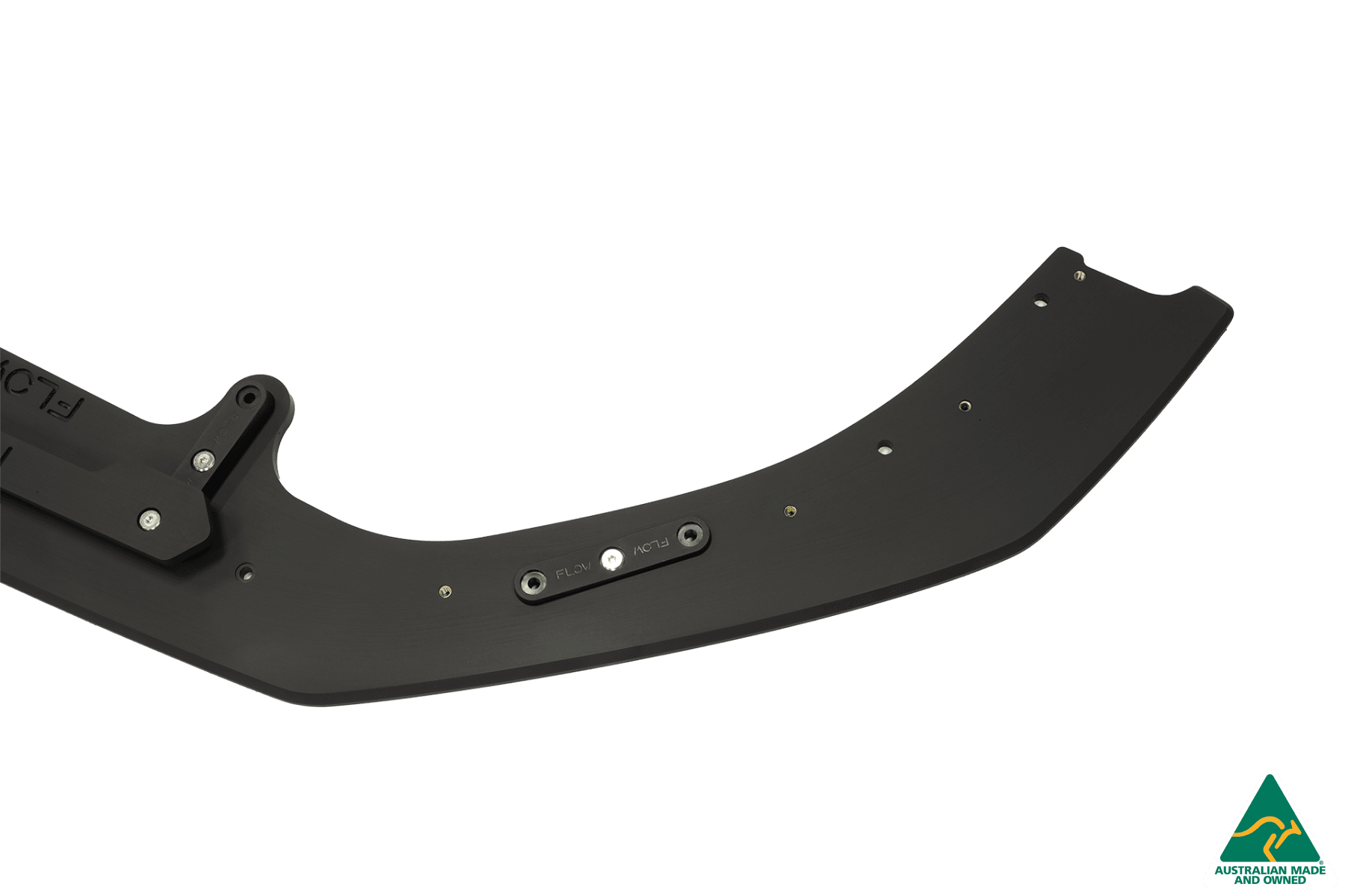 Flow Design RS3 8V Sedan Facelift Front Lip Splitter & Stainless Steel Mounting Brace