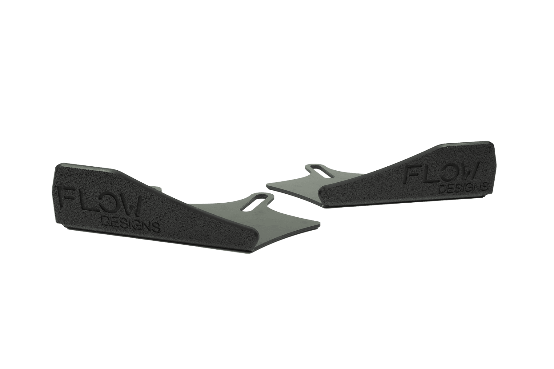 Flow Design RS3 8V Sedan Facelift Front Lip Splitter Winglets (Pair)