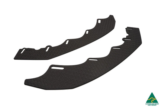 Flow Design MK7.5 Golf R Wagon Front Lip Splitter Extensions (Pair)