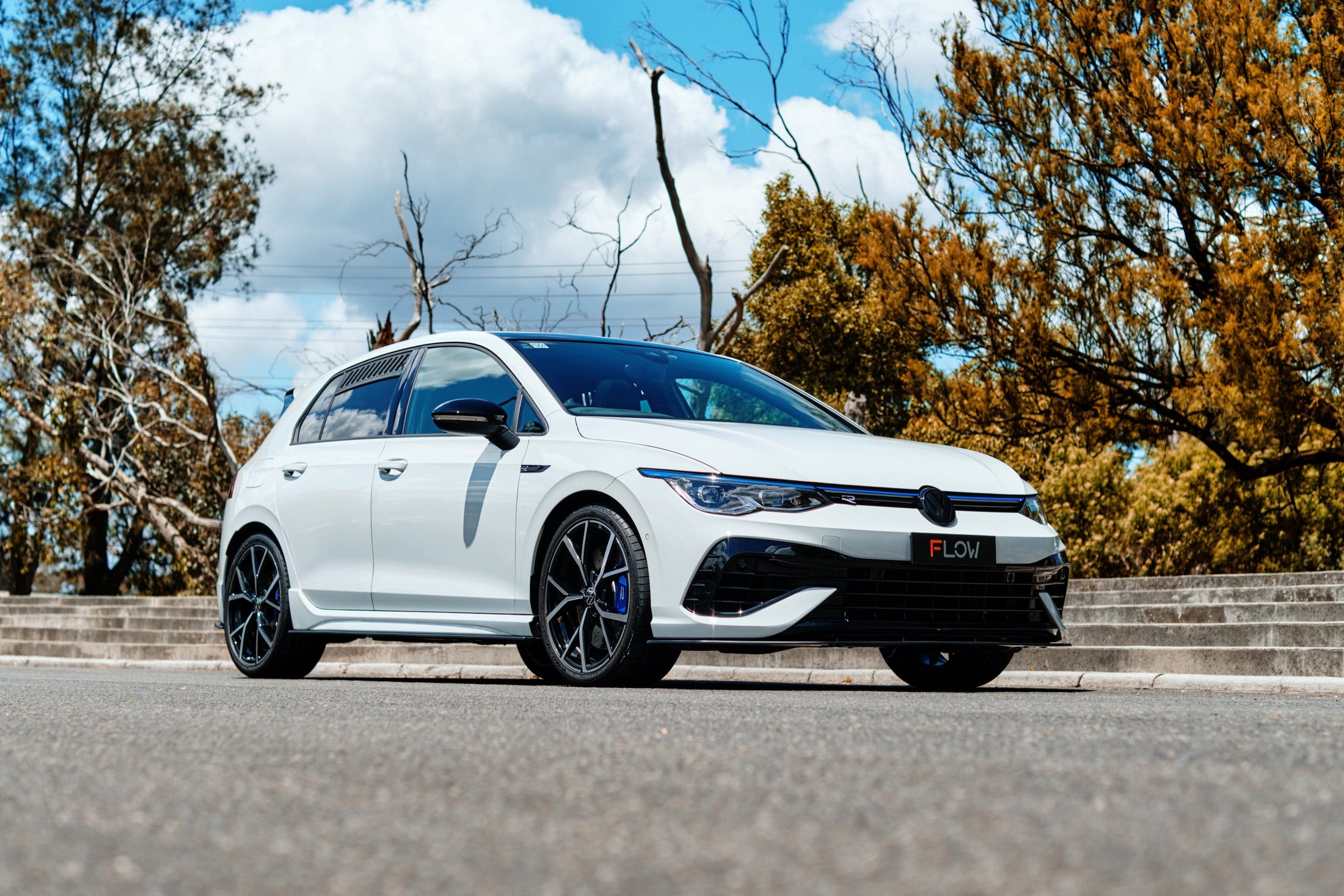 Flow Design MK8 Golf R Chassis Mounted Front Lip Splitter
