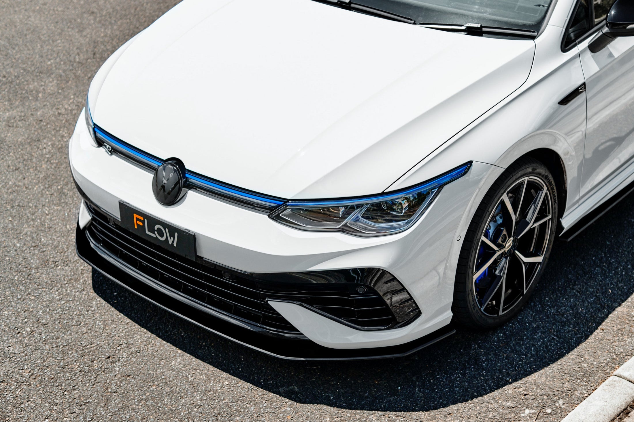 Flow Design MK8 Golf R Chassis Mounted Front Lip Splitter