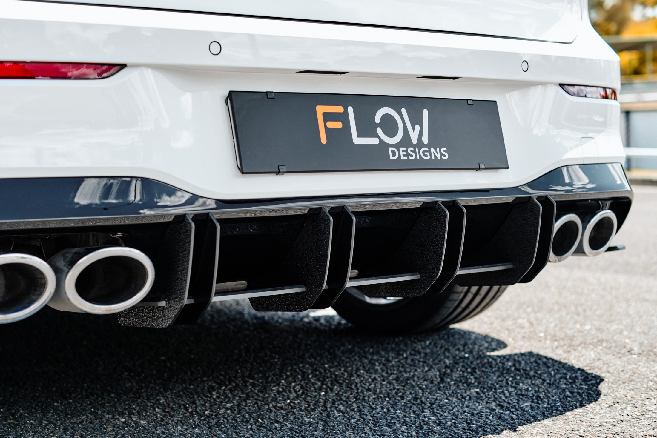 Flow Design MK8 Golf R Flow-Lock Rear Diffuser