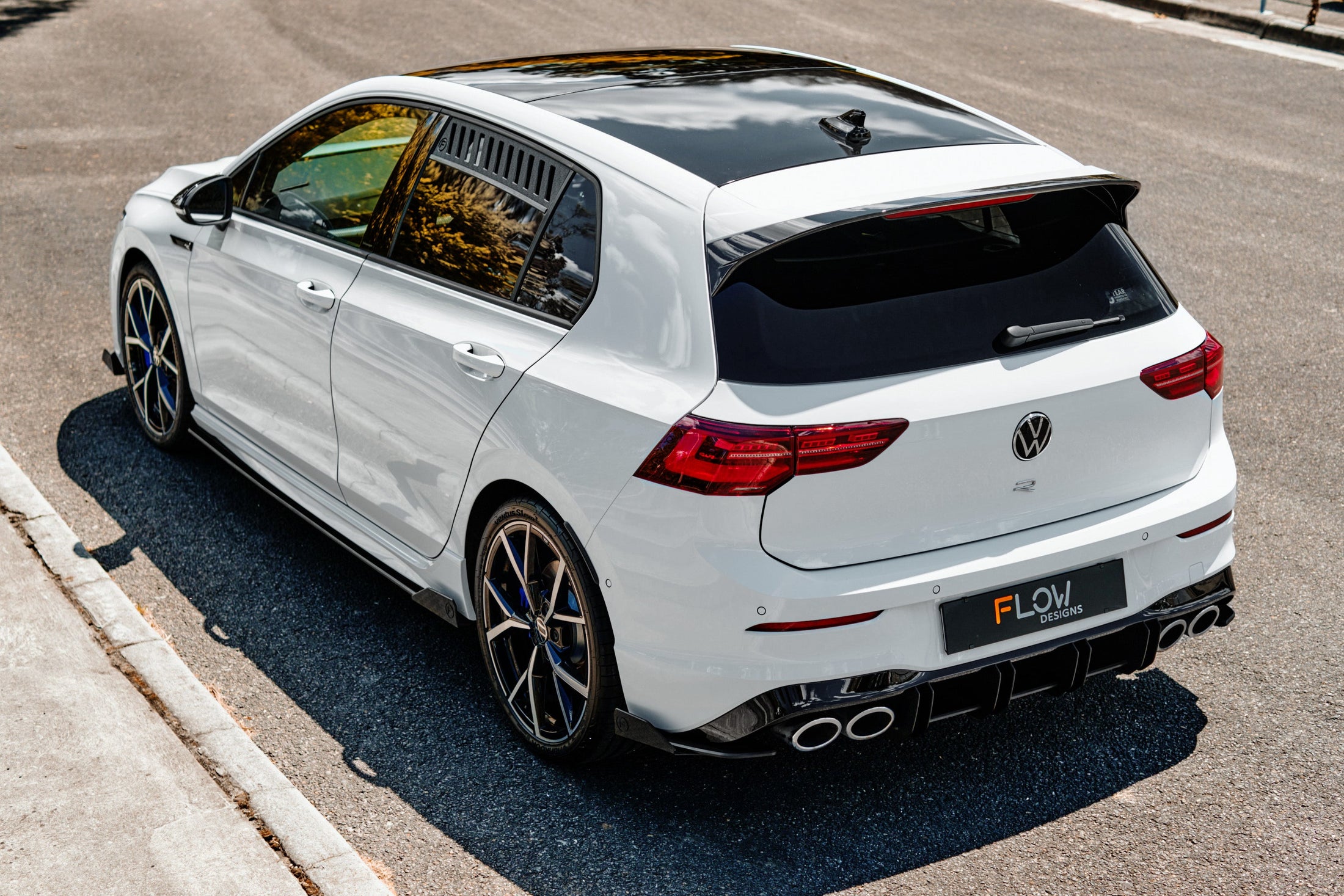 Flow Design MK8 Golf R Flow-Lock Rear Diffuser