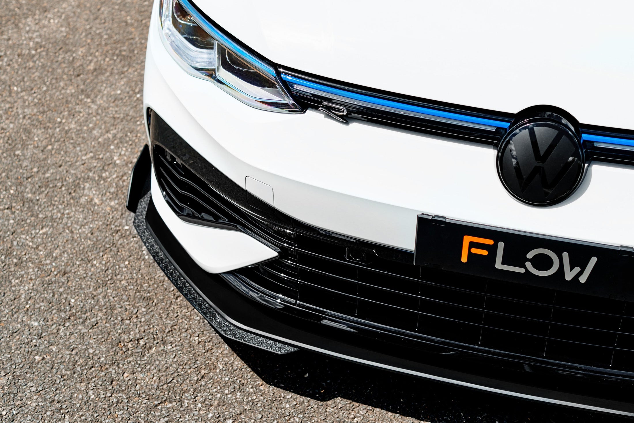 Flow Design MK8 Golf R Chassis Mounted Front Lip Splitter