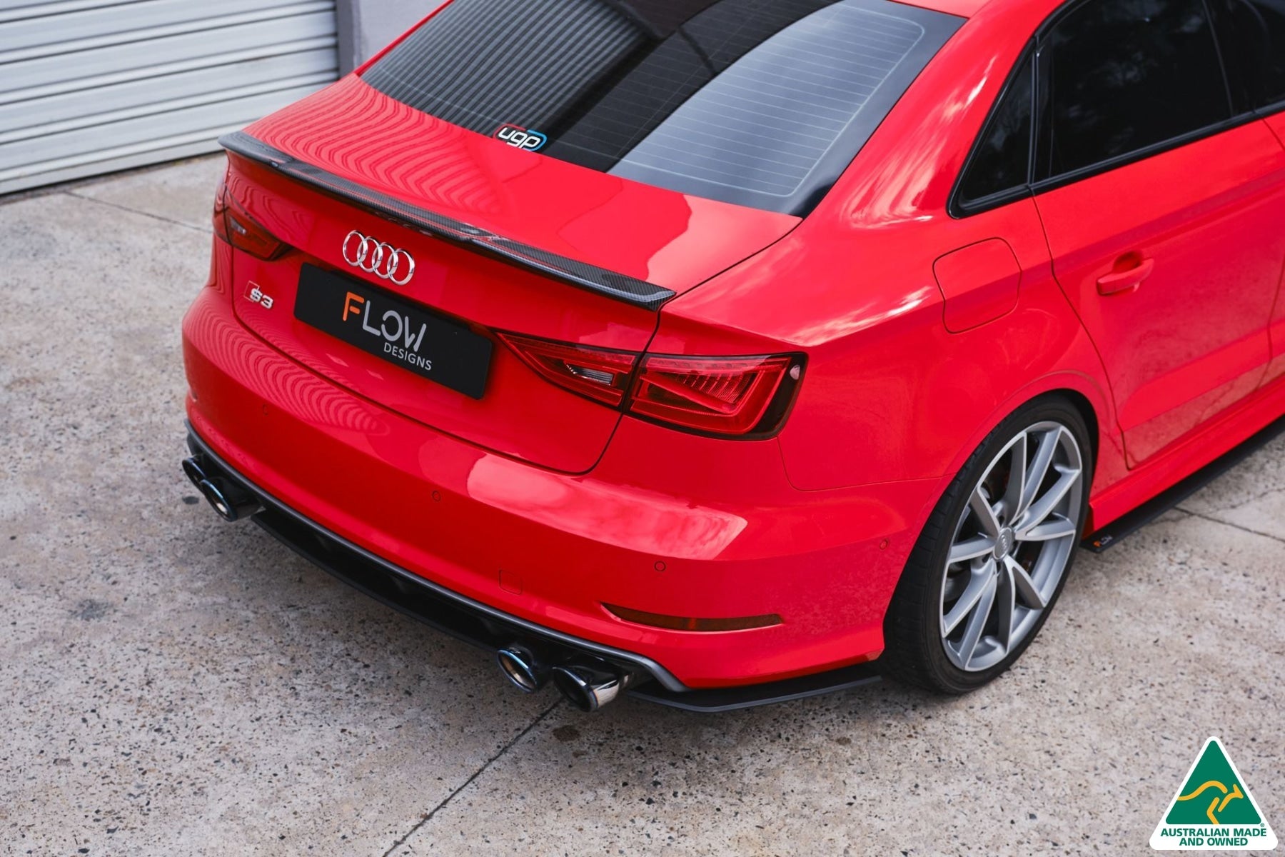 Flow Design S3 8V Sedan Pre-Facelift Rear Valance V3 Kit