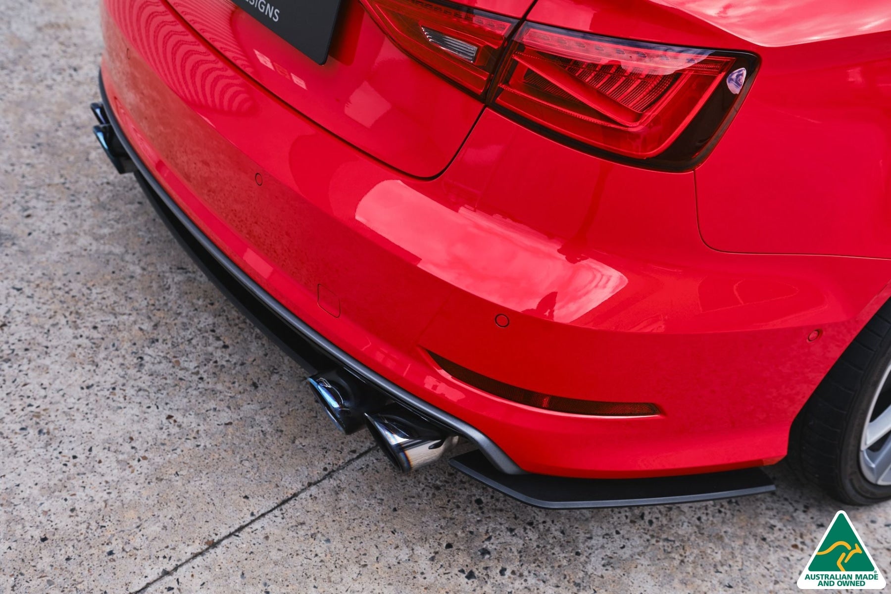 Flow Design S3 8V Sedan Pre-Facelift Rear Spats V3 (Pair)