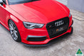 Load image into Gallery viewer, Flow Design S3 8V Sedan Pre-Facelift Front Lip Splitter V3 & Mounting Brace
