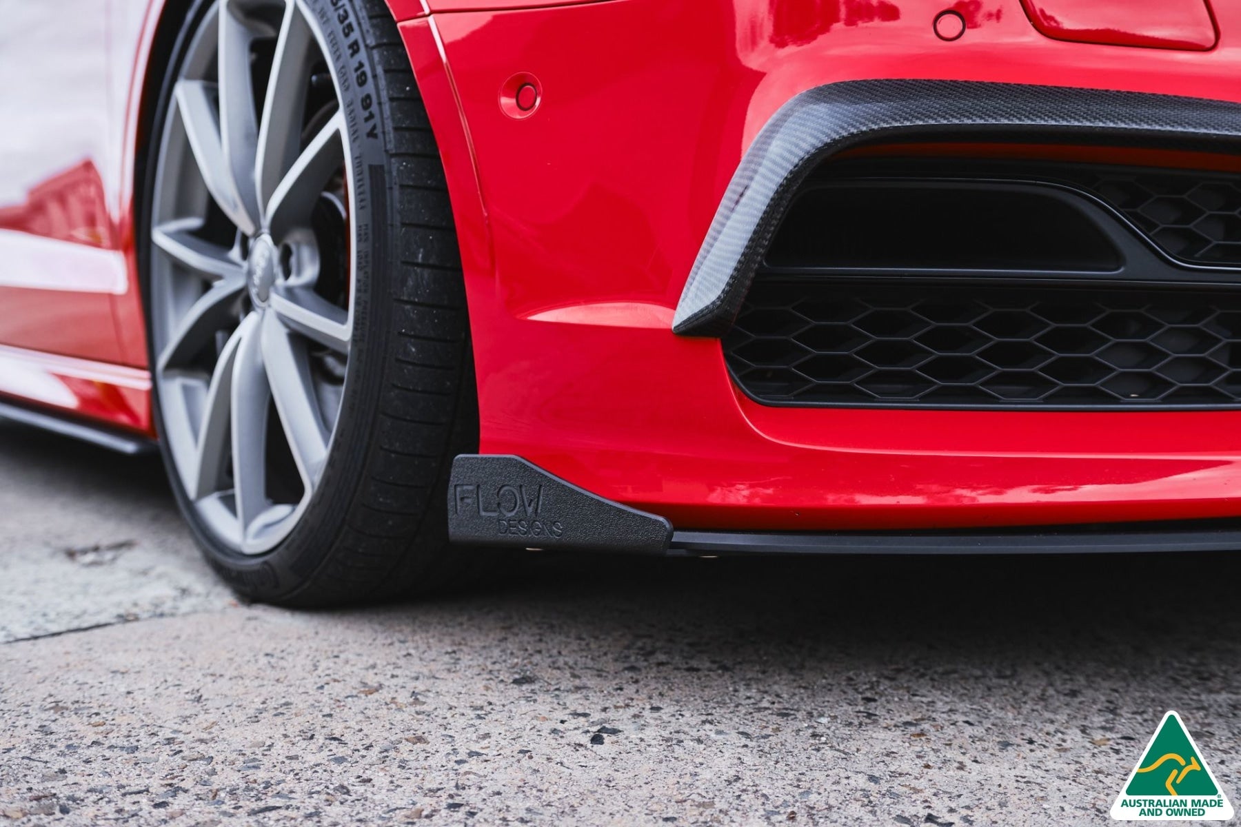 Flow Design S3 8V Sedan Pre-Facelift Front Lip Splitter Winglets (Pair)