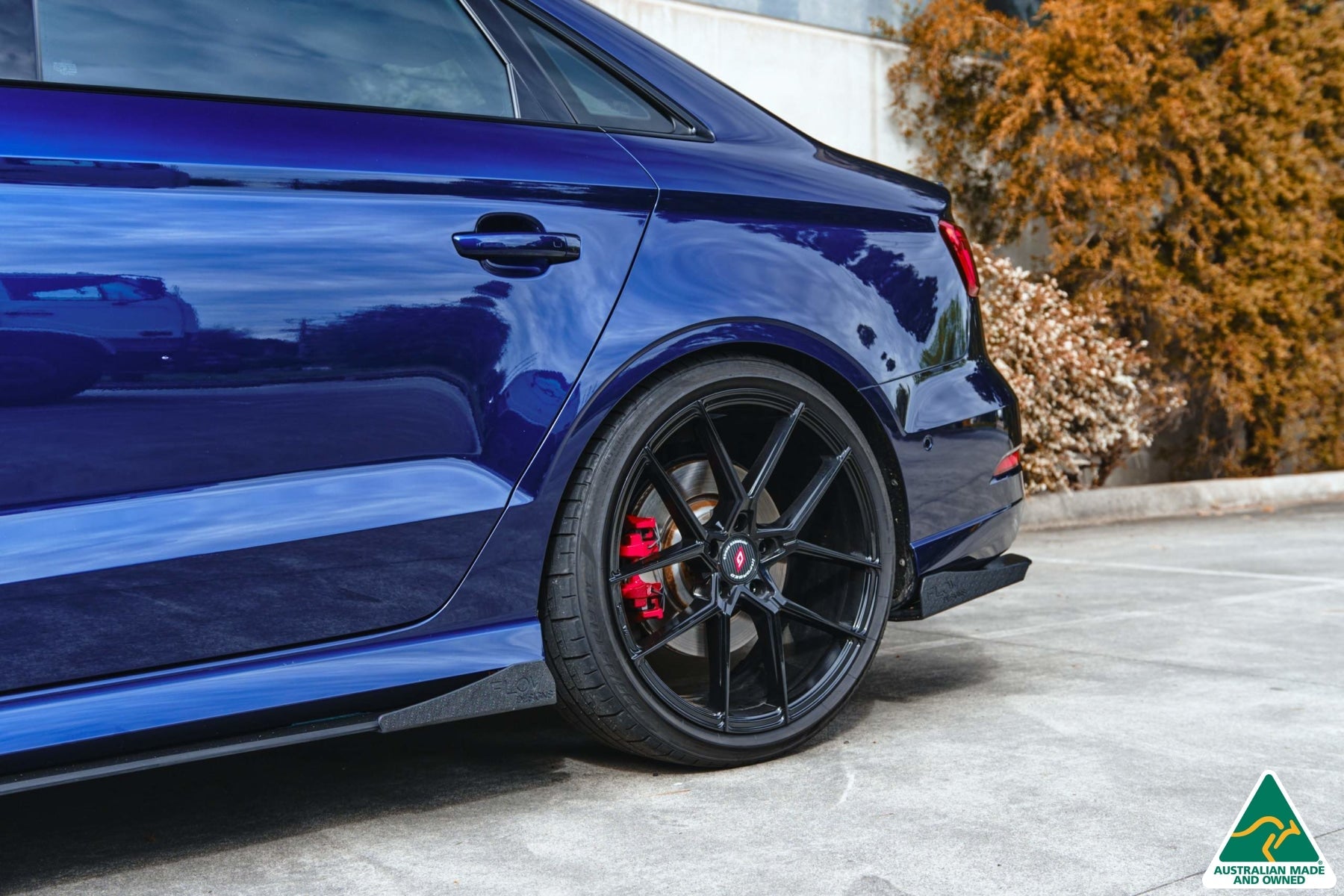 Flow Design S3 8V Sedan FL Side Skirt Splitter Winglets (Pair)