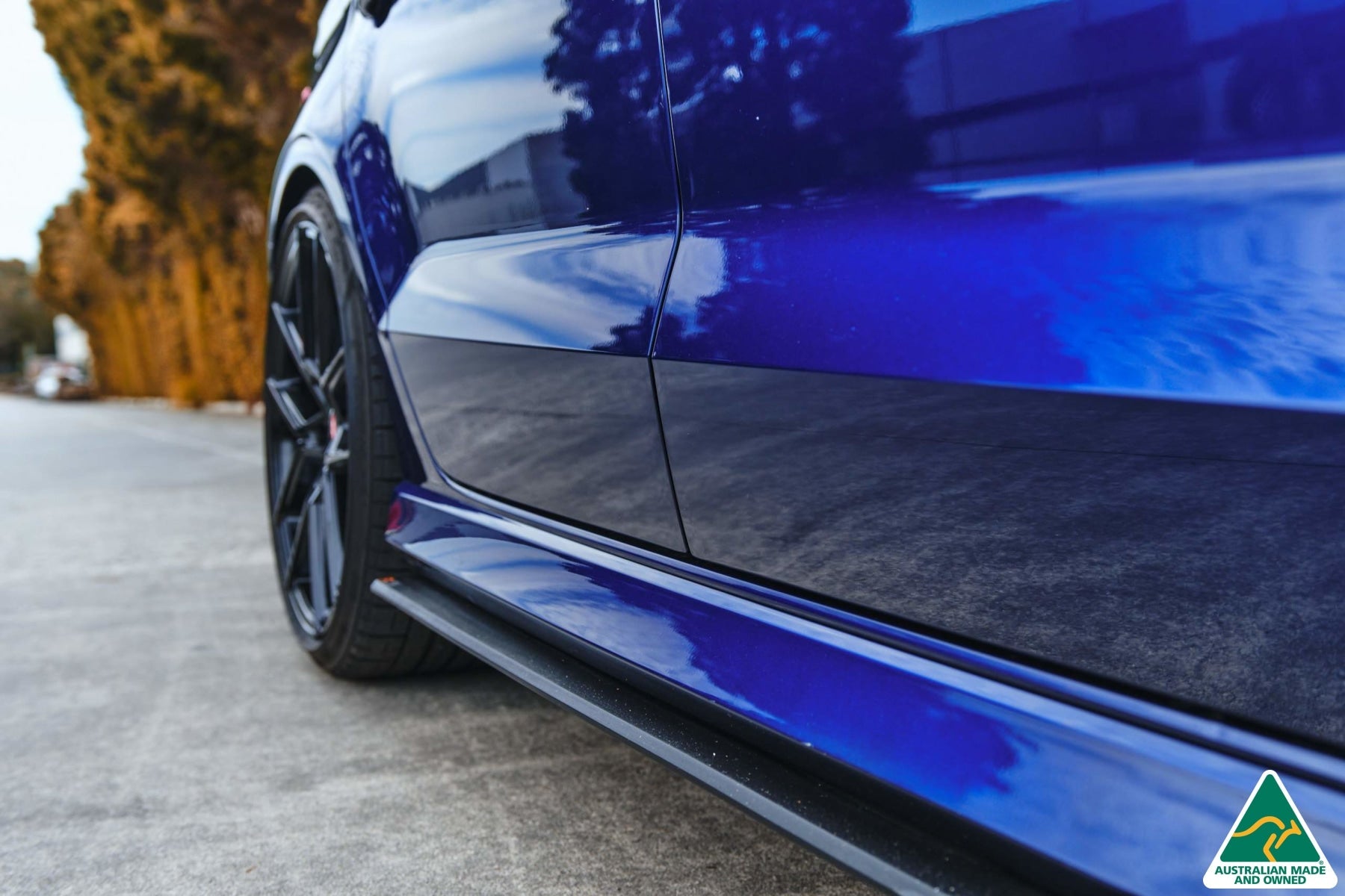 Flow Design S3 8V Sedan Facelift Side Skirt Splitters (Pair)