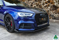Load image into Gallery viewer, Flow Design S3 8V Sedan Facelift Front Lip Splitter & Mounting Brace
