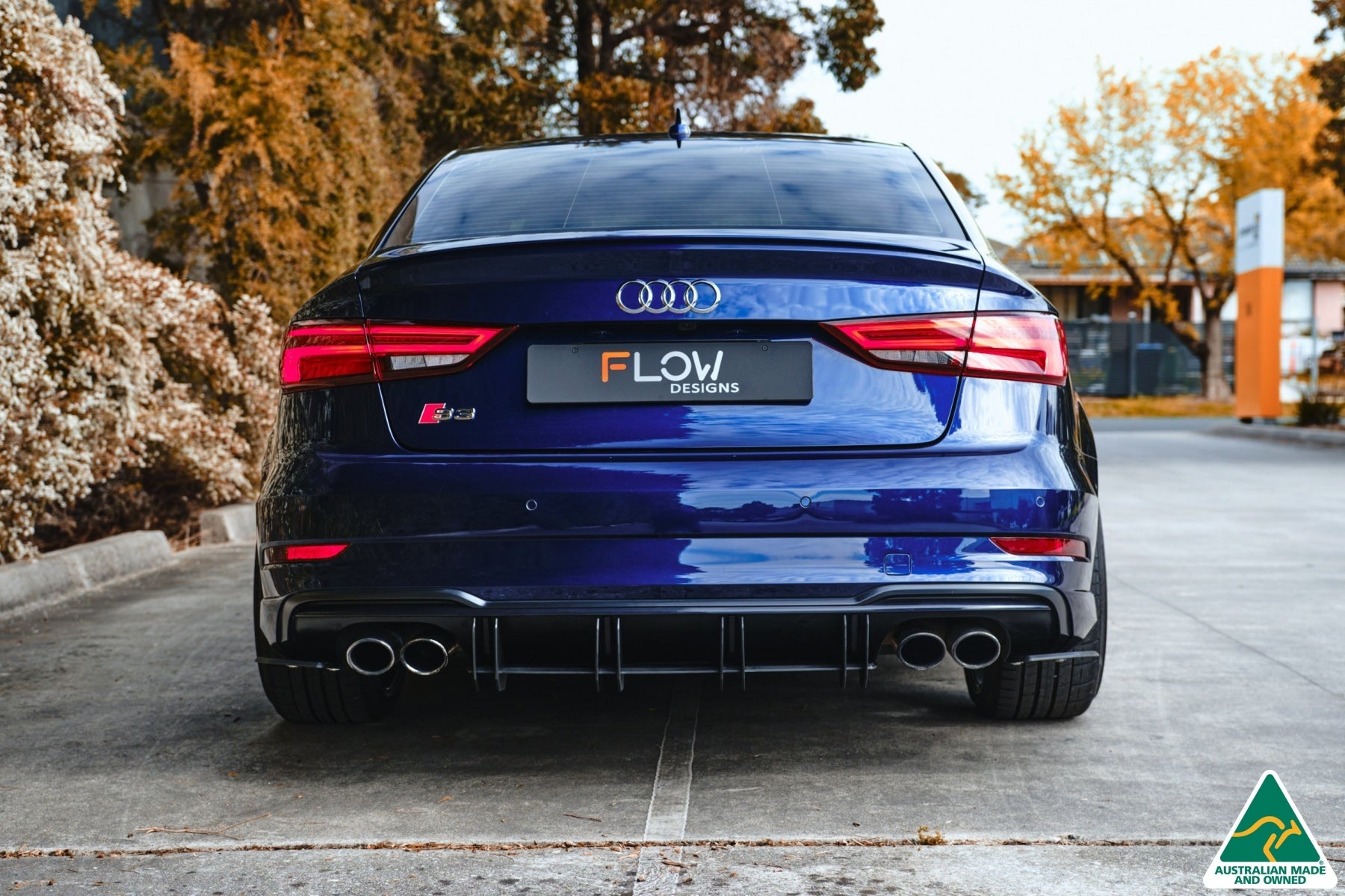 Flow Design S3 8V Sedan Facelift Flow-Lock Rear Diffuser