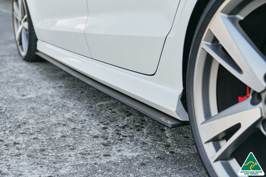 Flow Design RS3 8V Sedan Facelift Side Skirt Splitters (Pair)