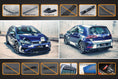 Load image into Gallery viewer, Flow Design MK7.5 Golf R Full Lip Splitter Set with Flow-Lock Rear Diffuser
