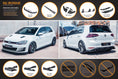 Load image into Gallery viewer, Flow Design MK7 Golf GTI Full Lip Splitter Set with Flow-Lock Rear Diffuser
