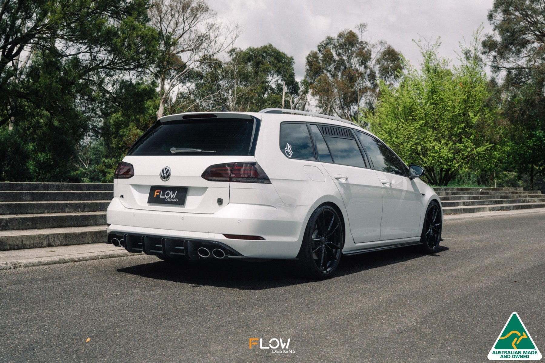 Flow Design MK7.5 Golf R Wagon Rear Spats (Pair)
